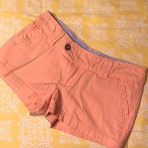 peach shorts